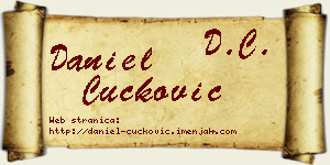 Daniel Čučković vizit kartica
